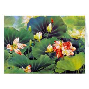 Bel art chinois frais de feuille de vert de fleur