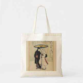 Bel art japonais vintage, sac de geisha