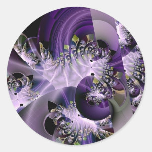 Bel autocollant d'art numérique de Fractil
