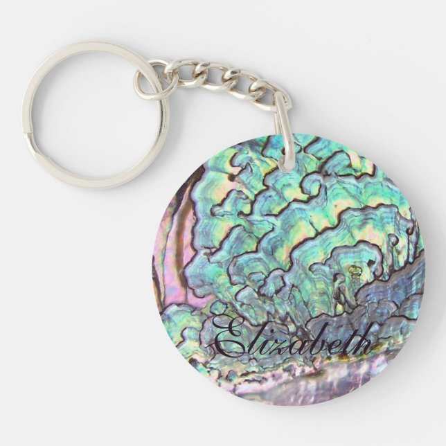 Bel ormeau naturel iridescent personnalisé (Devant)