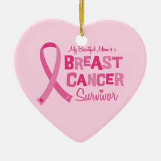 Bel ornement de survivant de cancer du sein de