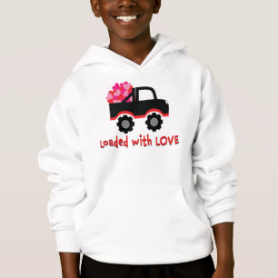 Beladen mit Liebe LKW Valentinstag Hoodie