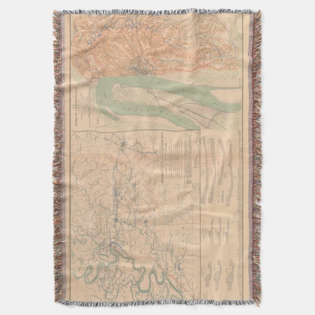 Belagerung der Vicksburg-Karte Decke (Vorderseite Vertikal)