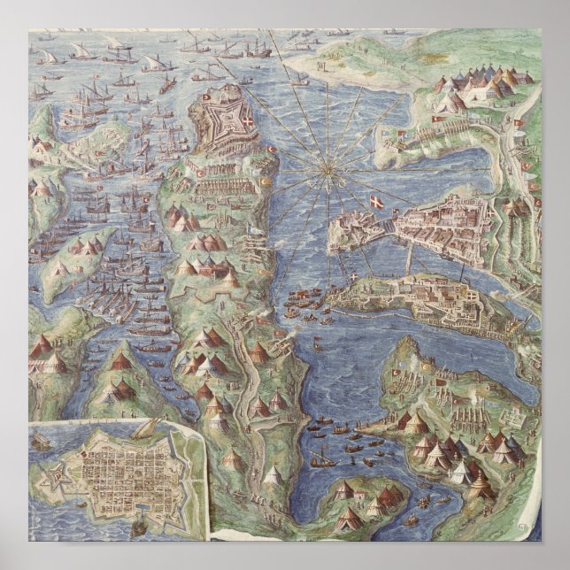 Belagerung Maltas Poster (Vorne)