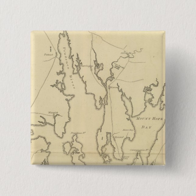 Belagerung von Newport, Rhode Island Button (Vorderseite)