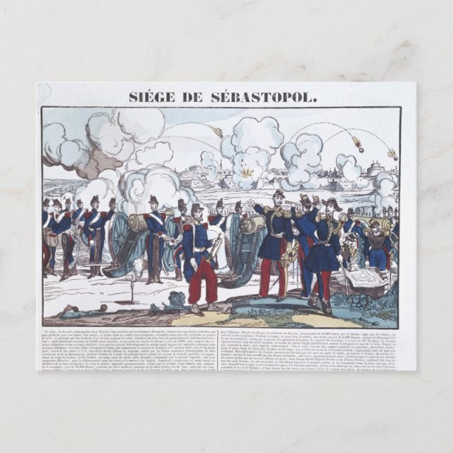 Belagerung von Sebastopol, 1854-55 Postkarte (Vorderseite)