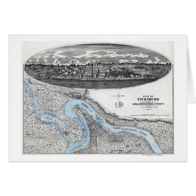 Belagerung von Vicksburg - Panoramaparte Ziviler K (Vorderseite (Horizontal))