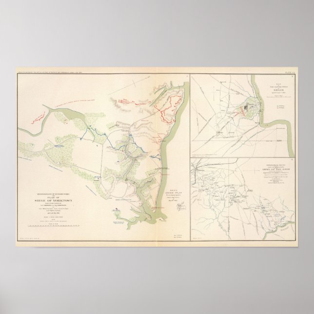 Belagerung von Yorktown Poster (Vorne)