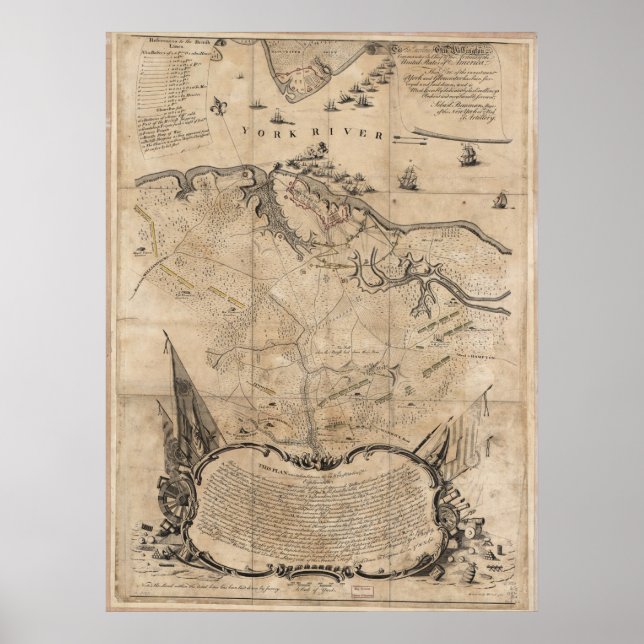 Belagerung von Yorktown Poster (Vorne)