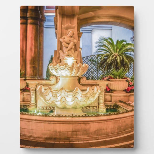 Belagio Las Vegas Nevada Fountain Resort Hotel Fotoplatte (Vorderseite)