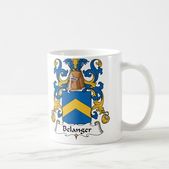 Belanger Familienwappen Kaffeetasse (Rechts)