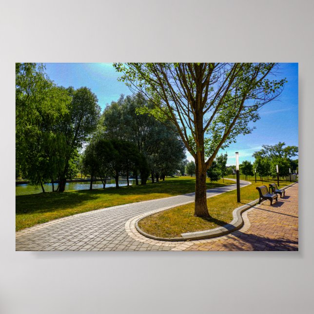 Belarus Беларусь Minsk Минск Nature Park Poster (Devant)