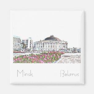 Belarus Б л а е с р у ь Minsk Magnet