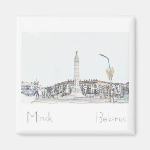 Belarus Б л а е с р у ь Minsk Magnet
