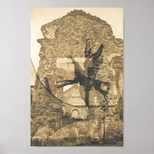 Belarus Б л а с е Grodno Begoml Architecture Poster