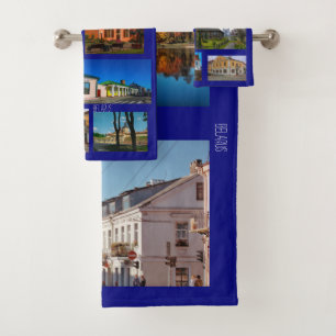 Belarus Architektur Minsk Grodno Brest Badhandtuch Set