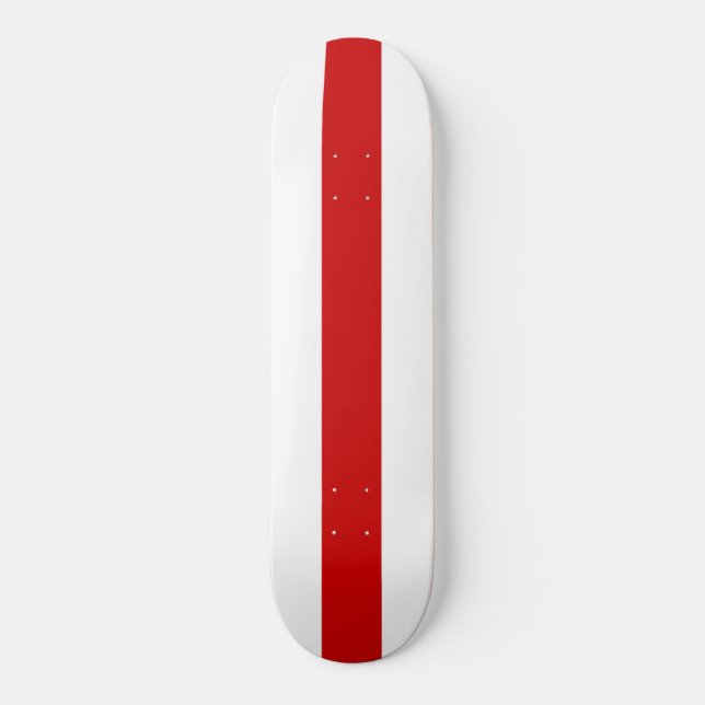 Belarus Flag (Red and White) Skateboard (Vorderseite)