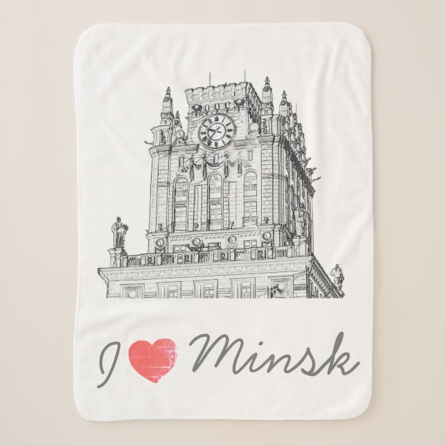 Belarus I Liebe Minsk City Gates Architecture Sherpadecke (Vorderseite)