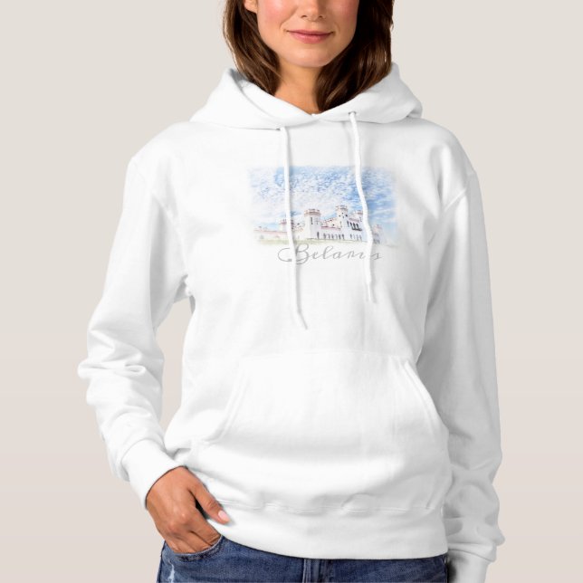 Belarus Kosava Palace Architecture Hoodie Top (Vorderseite)