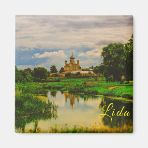 Belarus Lida City Street Architektur Magnet