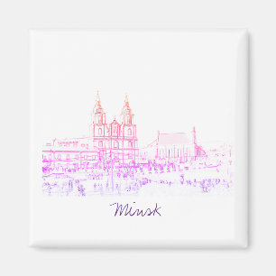 Belarus Minsk City Architecture Magnet