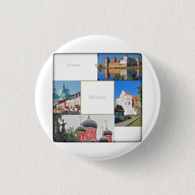 Belarus Mir Castle Architecture Button Button (Vorderseite)