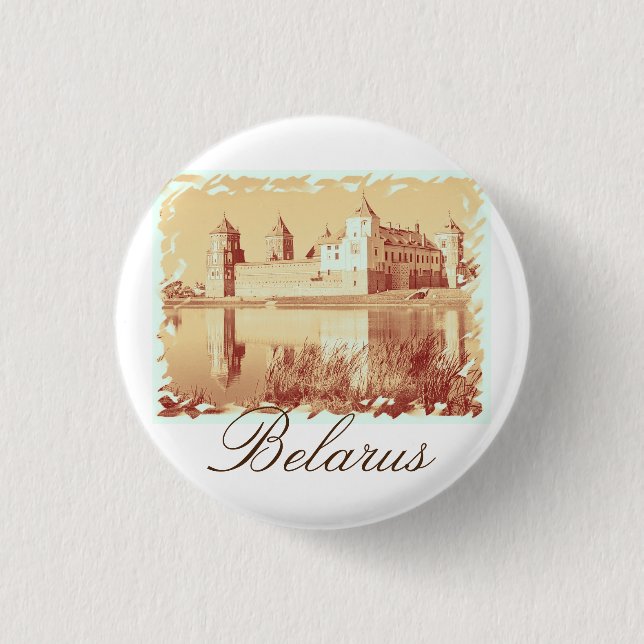 Belarus Mir Castle Architecture Button Button (Vorderseite)