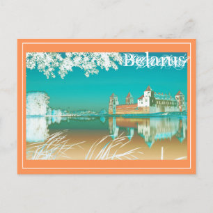 Belarus Mir Castle Architecture Nature Postcard Feiertagspostkarte