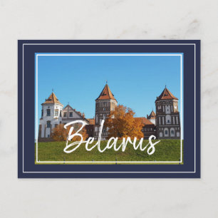 Belarus Mir Castle Architecture Nature Postcard Feiertagspostkarte