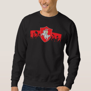 Belarus Pogonya White Red White Flag Protest Symbo Sweatshirt