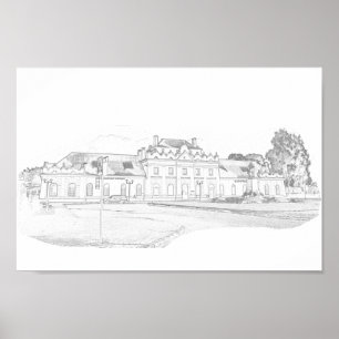 Belarus Porechye Parecca Architecture Station  Poster