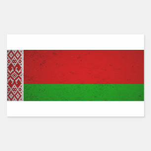 Belarus Rechteckiger Aufkleber