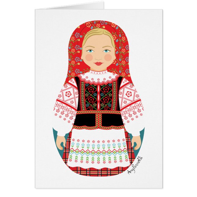 Belarussische Matryoshka-Karte (Vorne)