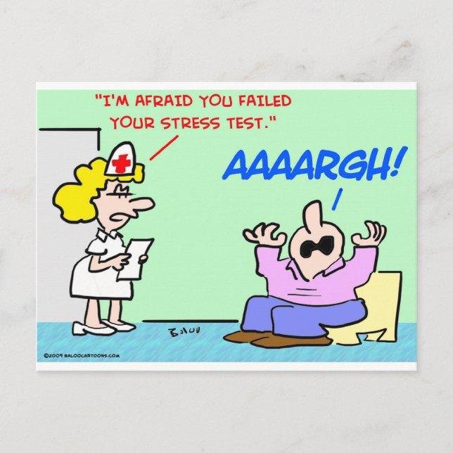 Belastungstest ungefähr postkarte (Vorderseite)