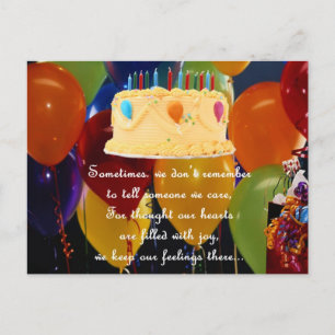 BELATED BIRTHDAY POSTKARTE