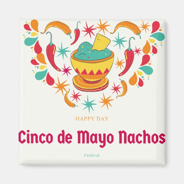 Belated Cinco De Mayo Birthday Magnet (Vorne)