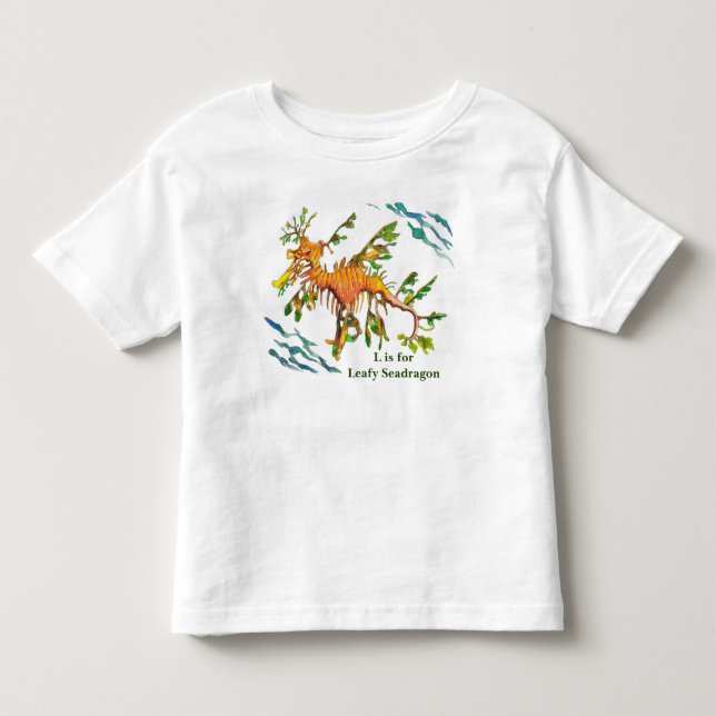 Belaubtes Seadragon Grafik-Baby und der T - Shirt (Vorderseite)