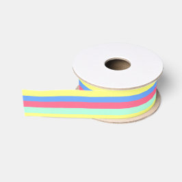 Belebende Frühlings-Pastell-Streifen Ripsband