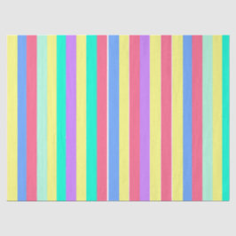 Belebende Frühlings-Pastell-Streifen Seidenpapier