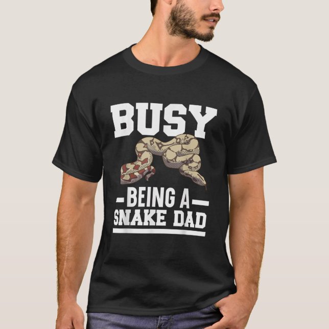 Belebt als Schlange Vater Gift Schlange Reptil Fat T-Shirt (Vorderseite)