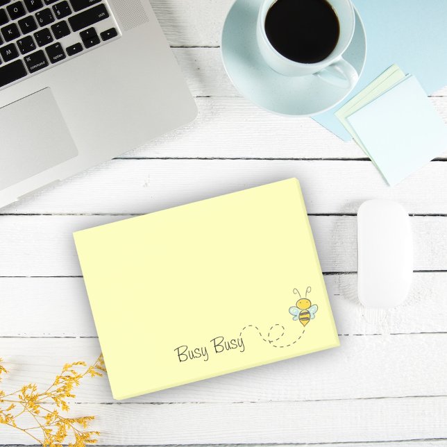 Belebte Bee Post-it®-Hinweise 4 x 3 Post-it Klebezettel (Von Creator hochgeladen)