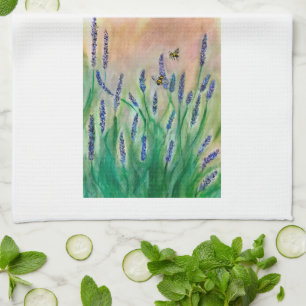 Belebte Beete auf Salvia Tea Handtuch