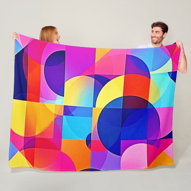 Belebte Dot Energy Art Fleecedecke (Beispiel)