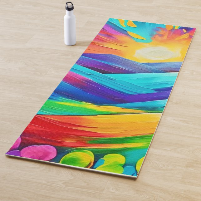 Belebte Sonnenuntergänge Kunst, Dichtung und Musik Yogamatte (Beispiel)