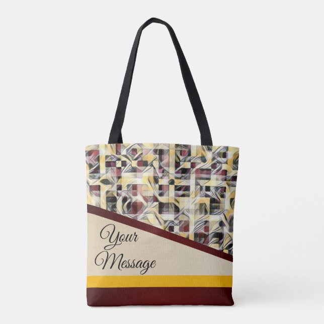 Belebte Stadtblöcke Tasche (Rückseite)