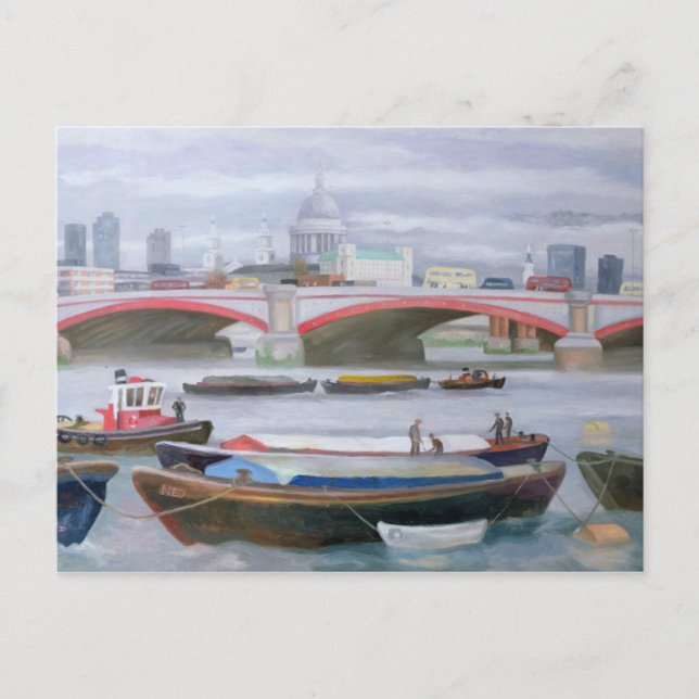 Belebte Szene bei Blackfriars 2005 Postkarte (Vorderseite)