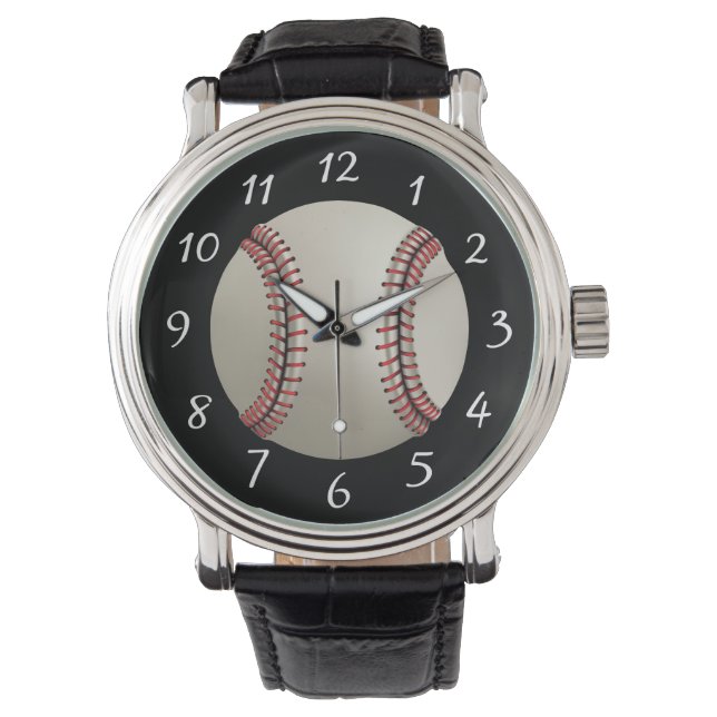 Belebter Baseball Armbanduhr (Vorderseite)