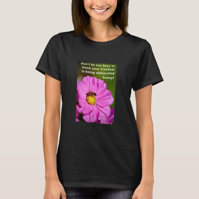 Belebter (dunkler) T - Shirt (Vorderseite)