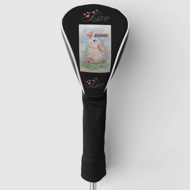 Belebter, sonniger Cartoon Golf Headcover (Vorderseite)