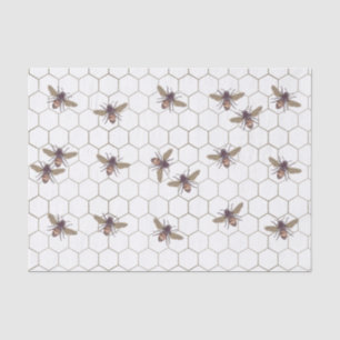 Belebtes Honigbienen-Gemustertes Gewebepapier Seidenpapier